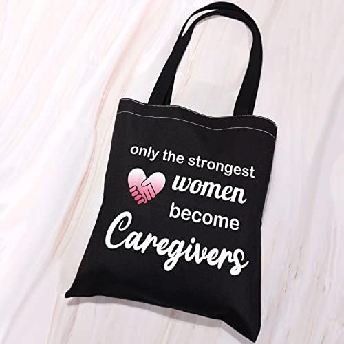 VAMSII Caregiver Tote Bag Caregiver благодарност подароци за платно торба за старателство подароци за жени торбички за складирање