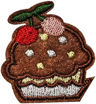Haowul Cupcake Везени закрпи 30 парчиња девојки DIY слатки закрпи за шиење шарено железо на закрпи за детски јакни за облека торби