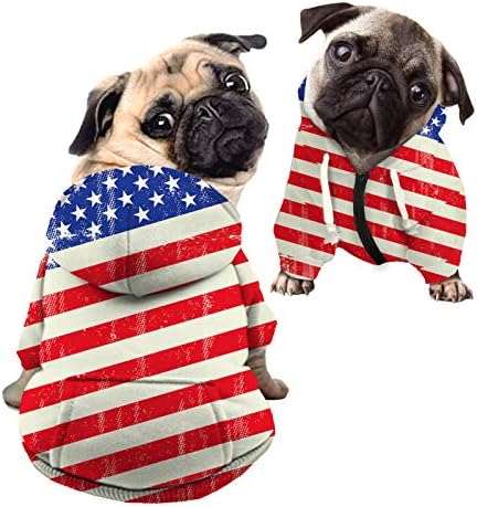 Кученце кутре кутре со миленичиња, симпатична облека, облека од нас знаме ленти ретро памук полиестер џемпер за мали кучиња мачки