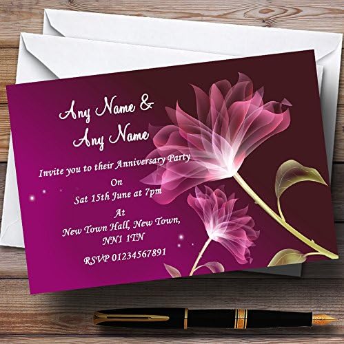 Виолетова Цвет Зачудувачки Свадба Годишнината Партија Персоналните Покани