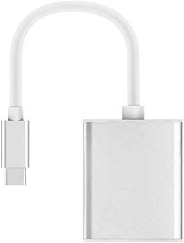 Saientee USB-C до VGA адаптер, USB 3.1 тип C во VGA конвертор компатибилен со MacBook Pro, New MacBook, MacBook Air 2018, Dell XPS 13/15,