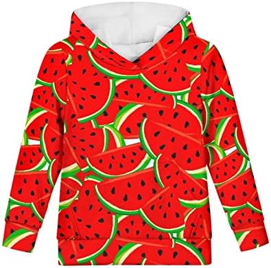 Афпанц џемпер за девојчиња млади деца дуксери дуксери со џеб со долг ракав Зимски тешки мешавини Спандекс активна облека на отворено
