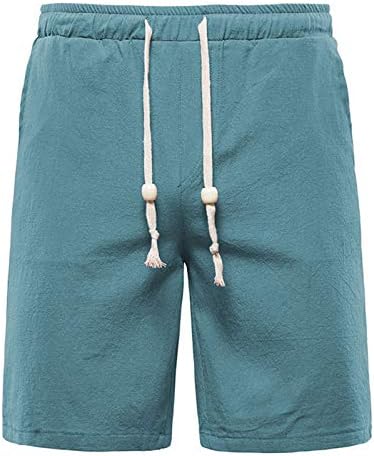 Кинагго салата шорцеви за мажи случајни лесни постелнини панталони влечејќи атлетски џемпери кои трчаат машки џогери еластични половини