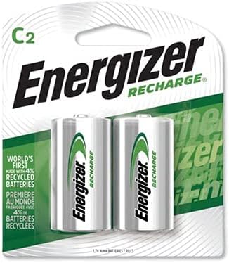 Енергизатор е2 Ц2 Нимх Батерии На Полнење, Ц, 2/пакет-Пакет од 6 Вкупно 12 Батерии