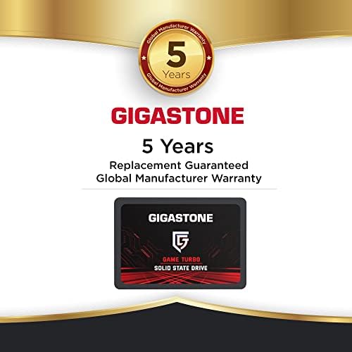 Гигастон игра Турбо 3-пакет 128 GB SSD SATA III 6GB/s. 3D NAND 2.5 Внатрешен погон на цврста состојба, прочитајте до 520MB/s.