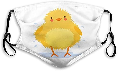 Mkiuyhgtbf Уста Декорација Симпатична Бебе Пилешко Тресење Вода По Капење Капакот На Ушната Јамка