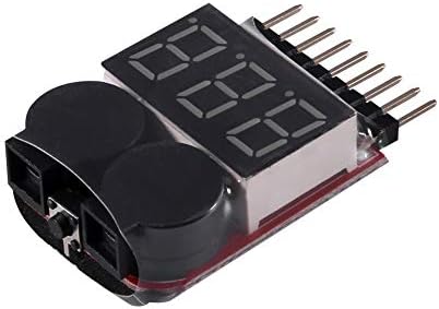 Aoicrie 2Pack Липо Батерија Напон Проверка Аларм, RC Липо Батерија Напон Детектор СО LED Индикатор ЗА 1s-8S Iithium Батерија 1655