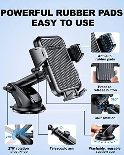 Co. Guanda Technologies Co., Ltd. Телефонски монтирање за вентилатор за автомобил, држач за телефон со силна чаша за вшмукување за биро за шофершајбна