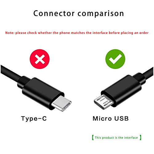 Замена USB полнач за полнење кабел за кабел за напојување, компатибилна за SimpleHuman 5 8 Осветлено огледало за шминка од 5 инчи