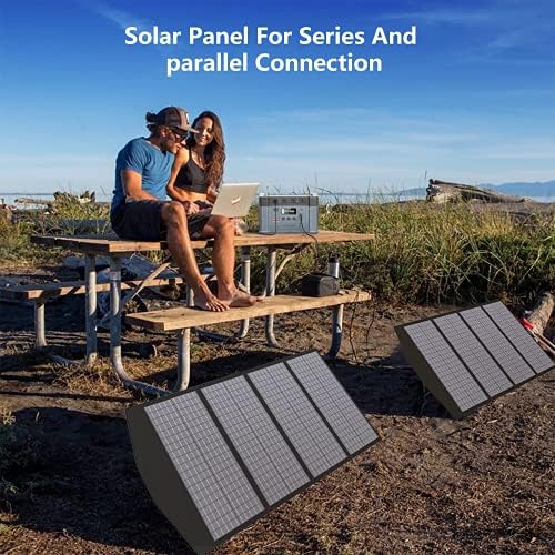 AllPowers SP029 140W преносен полнач за соларни панели за лаптоп мобилен телефон, водоотпорен IP65 преклопен соларен панел со MC-4,