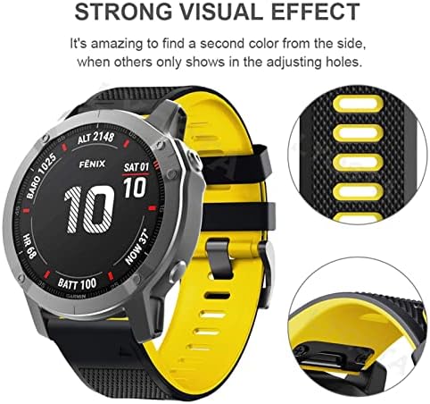 SVAPO 22 26mm Силиконска лента за часовници за Garmin Fenix ​​7x 7 6x 6 Pro Watch EasyFit ленти за ленти за рачен зглоб 5x 5 плус 3 3HR 935