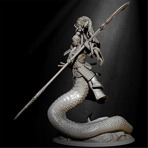 Etriye 75mm 1/24 Model Model Model Fantasy Snake Demonен женски самурајски комплет за модел на војници со умирање /KH357