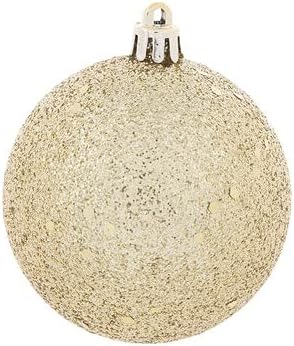 Орнаменти на златни сјајни топка украси за новогодишни 12 парчиња
