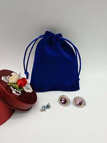 Ankirol 20 парчиња кадифени торби за влечење 3.5x 4,7 '' торбички за подароци за накит торбички фаворити