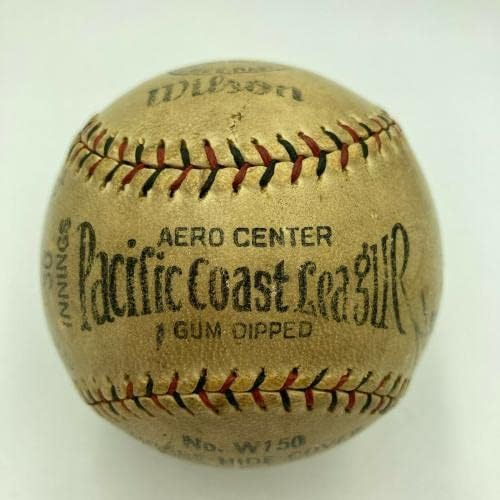 Спектакуларен Бејб Рут &засилувач; Тај Коб Двојна Потпишан Бејзбол ПСА ДНК Коа-Автограм Бејзбол