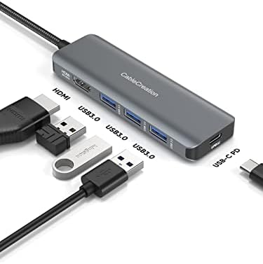 8K HDMI USB C Hub пакет со DVI до HDMI кабел
