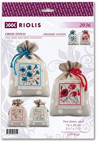 Риолис преброени торби за подароци за вкрстени бод