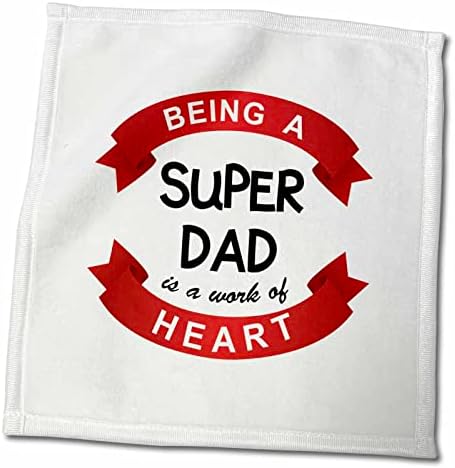 3Drose Да се ​​биде супер тато е дело на срце - Црвениот ден на татковците. - крпи