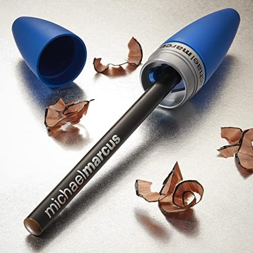 Острилка за молив за козметички шминка на Мајкл Маркус - 3 -во -1 Есенцијален острилка за убавина за лагер за усни, веѓи и молив за
