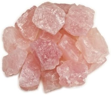Материјали за хипнотички скапоцени камења: 5 фунти Топ боја Роуз Кварц Груби камења од Бразил - сурови природни кристали за кабинирање,