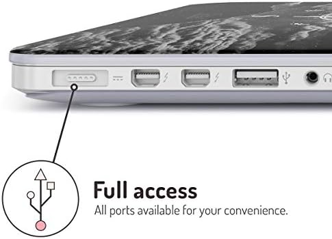 Glitbit Hard Case Cover Компатибилен со MacBook Pro 16 Inch Model Model: A2141 со лента за допир и допир за компас за компас, скитање на патувања, Истражете го Оди патување пејзаж природа