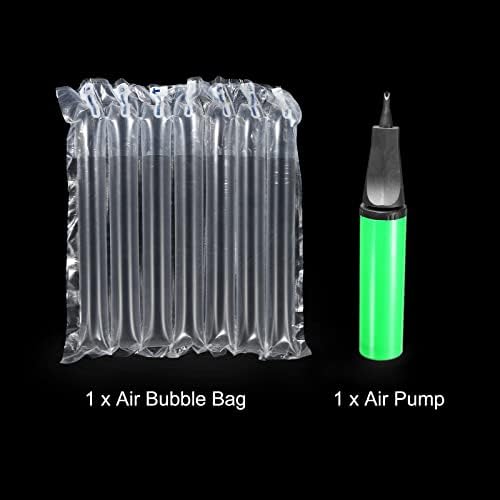 Меканикситис воздушни меурчиња торбички перничиња за пакување на пакување 164ft x 7,87 инчи со воздушна пумпа