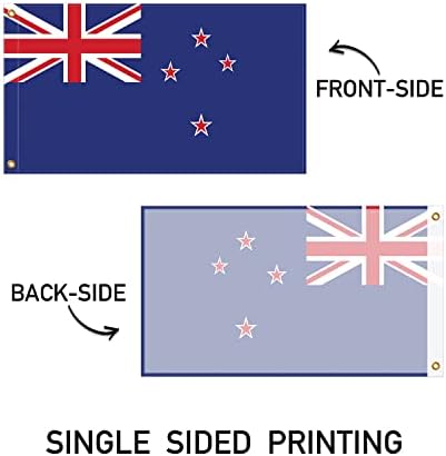 Банербуз Нов Зеланд Знаме Плетена Ткаенина 90 GSM-Лесен, Светла &засилувач; Живописни Бои, Месинг Grommets Употреба За Внатрешна И Надворешна