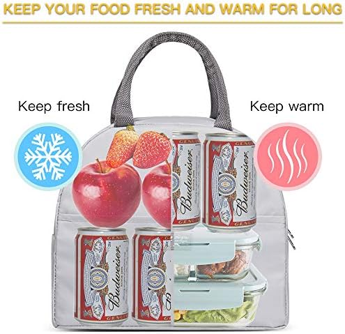 Сиви торби за ручек за еднократно за жени изолирани за ручек кутија за ручек, жени, проток на ладилна торба, контејнер за ручек, подготвен женски