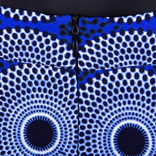 Африканска облека за жени кошула со кратки ракави и панталони за печатење 2 парчиња сет -тренер за патеки плус големина дашики обична облека