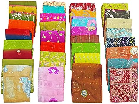 Пегли Пакет од 50 Избрани На Големо Текстил Индиски Дупата Женски Шалови Рачно Изработена Мешана Ткаенина Многу