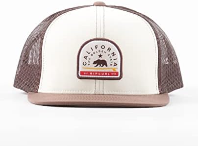 Rip Curl Icons Trucker Hat, Snapback на капачето од мрежа за мажи, прилагодлива
