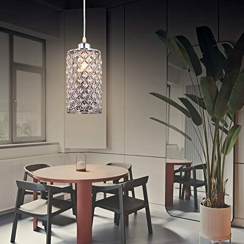 Diisunbihuo модерен кристален приврзок осветлување виси приврзок за осветлување прилагодлива таванска светлина за кујна трпезарија