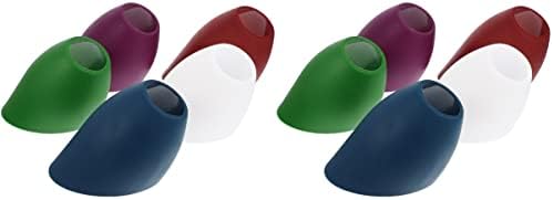 Jardwe 10pcs приврзоци за сенка на приврзок LED лустер, нијанси Пластична замена на главата, ММ ламба-Кимни лампир за ламба, склони во боја