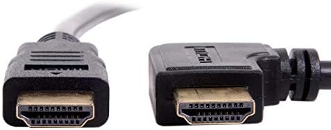 JSER 90 степени лево аголен тип HDMI 1,4 машки до HDMI машки кабел Поддршка 3D & Ethernet 50см