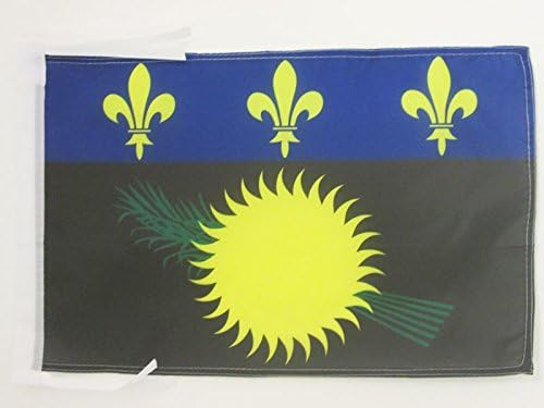 Знамето на АЗ ГУДАЛУПЕ ЗА ГУДАЛУПЕ 18 '' x 12 '' '' 'Облеки - француски регион на Гвадалупе мали знамиња 30 x 45cm - Банер 18x12 во
