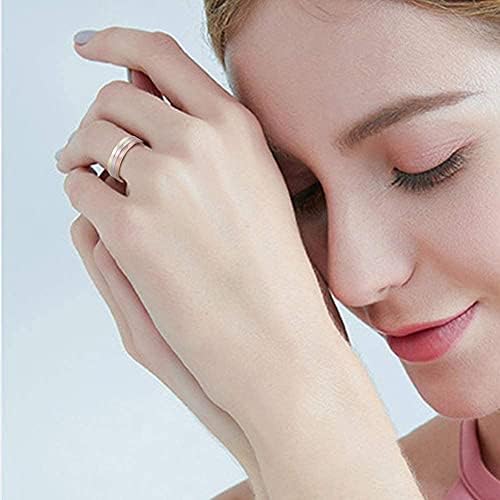 2-пакет магнетски три тон бакарни прстени поставени за артритис- прилагодлив чист прстен со жени магнети