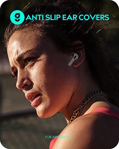 GCIOII 3 пара AirPods 3 Обвивки за уши [Поставете во случај] совети за силиконски спортови за уво, додатоци против гребнатини