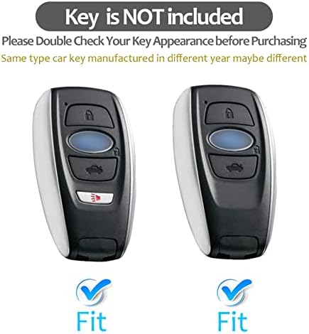 T-јаглерод за клуч за клучеви Subaru Key Fob, вистински заштитник на копчињата за јаглеродни влакна, заштитен обвивка за Subaru