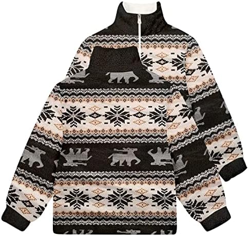 Јакни за мажи грди Божиќни џемпери есен зимски Божиќ печатено патент стол за џемпер џемпер бомбардерски палто врвови