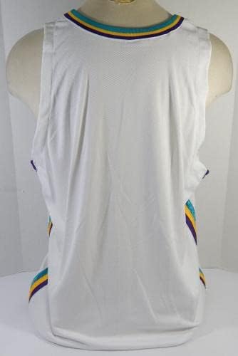 2002-03 Newу Орлеанс Хорнетс празна игра издадена бела маичка 52+6 DP30015 - НБА игра користена