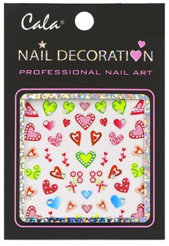 Декорација на ноктите за нокти x2 пакува срце и цвет 86291+ Aviva Eco Nail File
