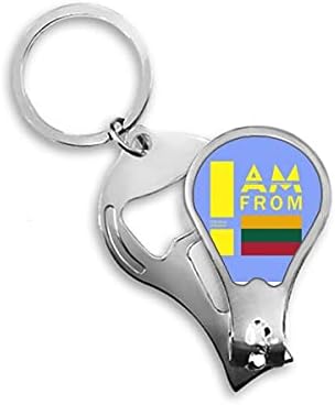 Јас сум Од Литванија Арт Деко Мода Ноктите Машина Машина За Сечење Ножици Клуч Синџир Ножици
