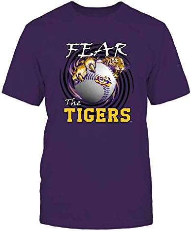 Маица на Fanprint LSU Tigers - Плашете се од тигрите - бејзбол