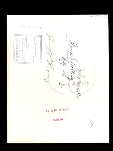 Френк Болинг потпишан 1960 8x10 Детроит Тигерс Оригинална жица Фото Автограм