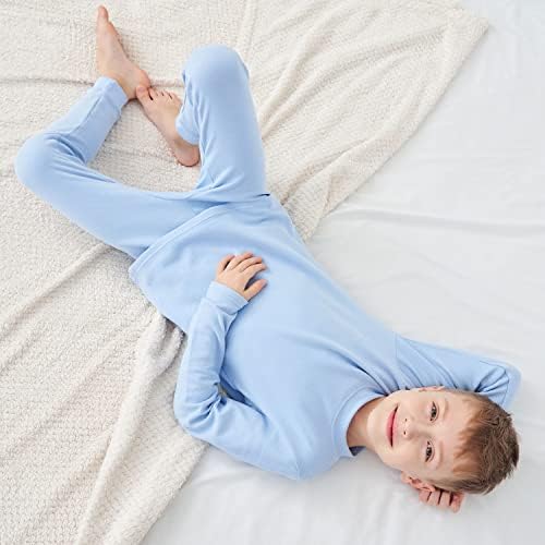 Топлер термичка долна облека постави девојчиња момчиња долги nsонс деца пижами, 3-7 години