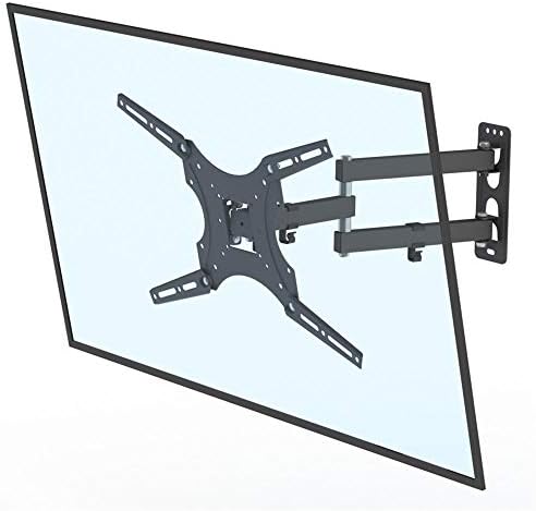 Табела од не'рѓосувачки челик Топ ТВ wallид штанд за повеќето 26-55 инчи рамни заоблени телевизори, тавански ТВ wallид монтирање до висина