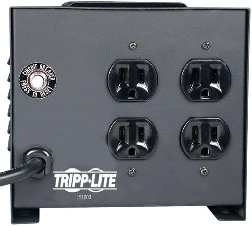 Tripp Lite IS1000 Изолација Трансформатор 1000W Surge 120V 4 излез 6ft кабел TAA GSA