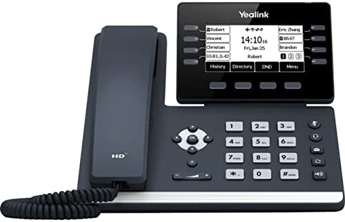Yealink SIP -T53W IP Телефон - кабел - кабел/безжичен - Wi -Fi, Bluetooth - Mountид за монтирање, десктоп - Класичен сив
