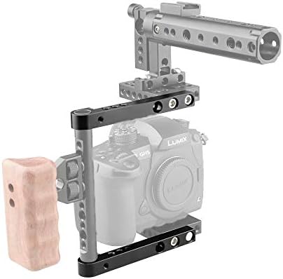 Camvate 124mm вкрстена лента со адаптер за единечен прачки од 15мм за комплет за кафез на камера DLSR - 2338