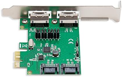 I/O CREST 2 PORT ESATA III или 2 PORT SATA III Non-RAID PCIE 2.0 X1 Контролер на хард диск Асмедија ASM1601 CHIPSET SD-PEX40049